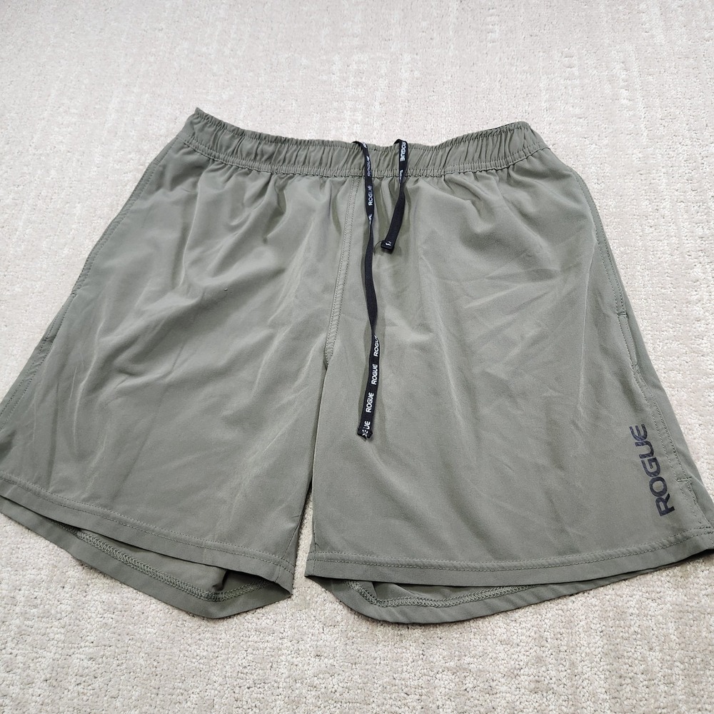 Rogue Shorts Mens XL 6" Green Peformance Training Crossfit Quick Dry Weight Lift